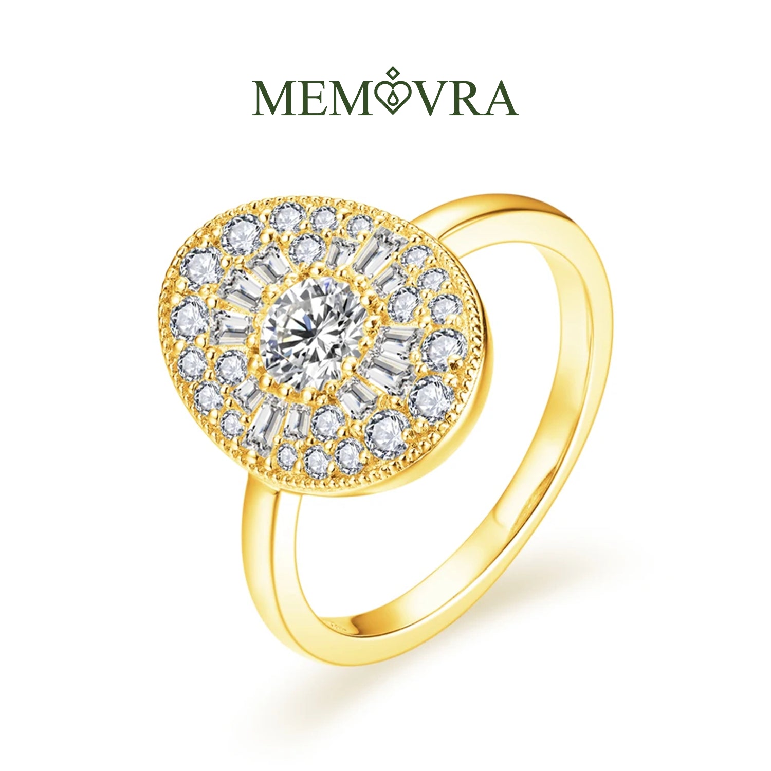 Twilight Round Moissanite Wedding Ring